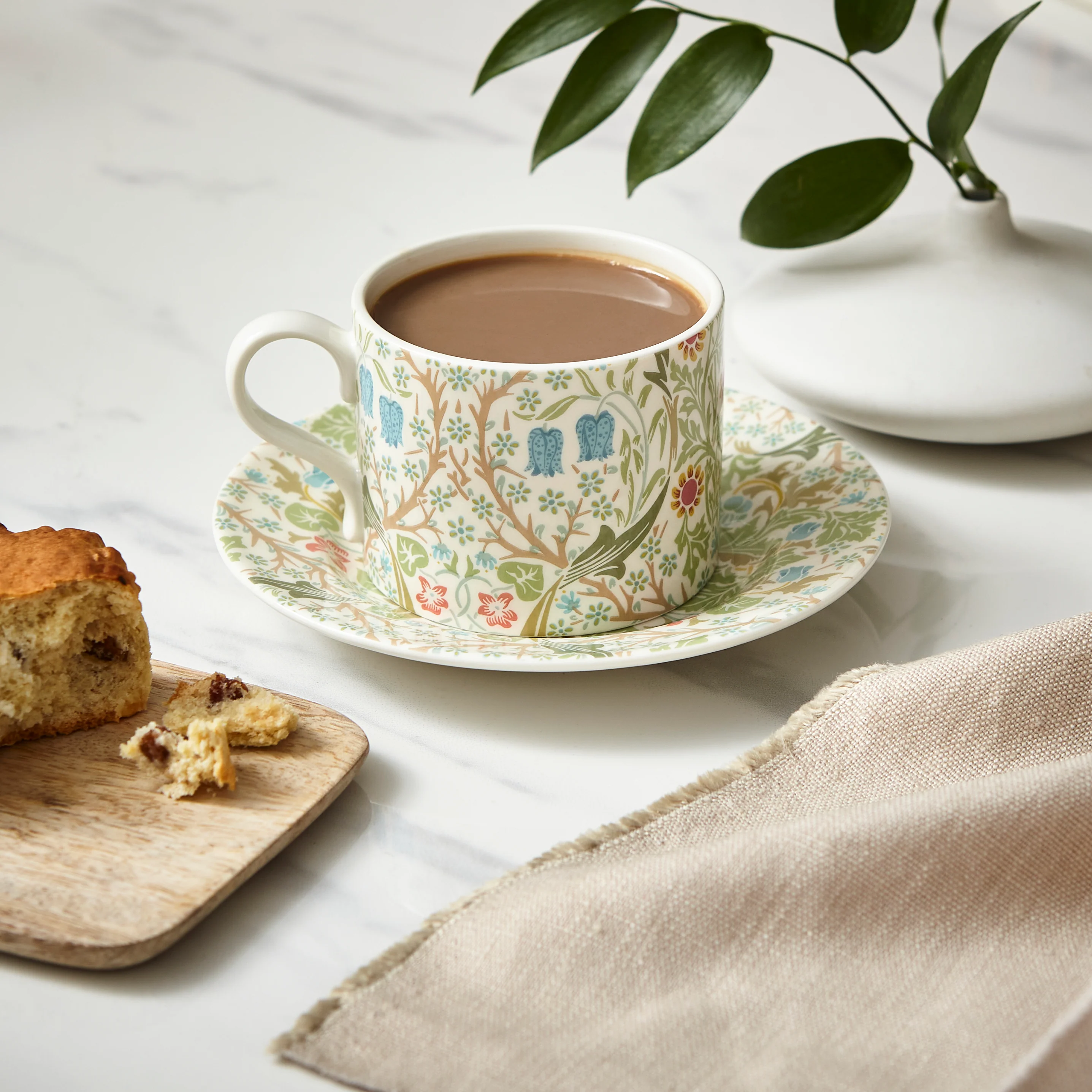 WILLIAM MORRIS BLACKTHORN TEACUP AND SAUCER - Image 3
