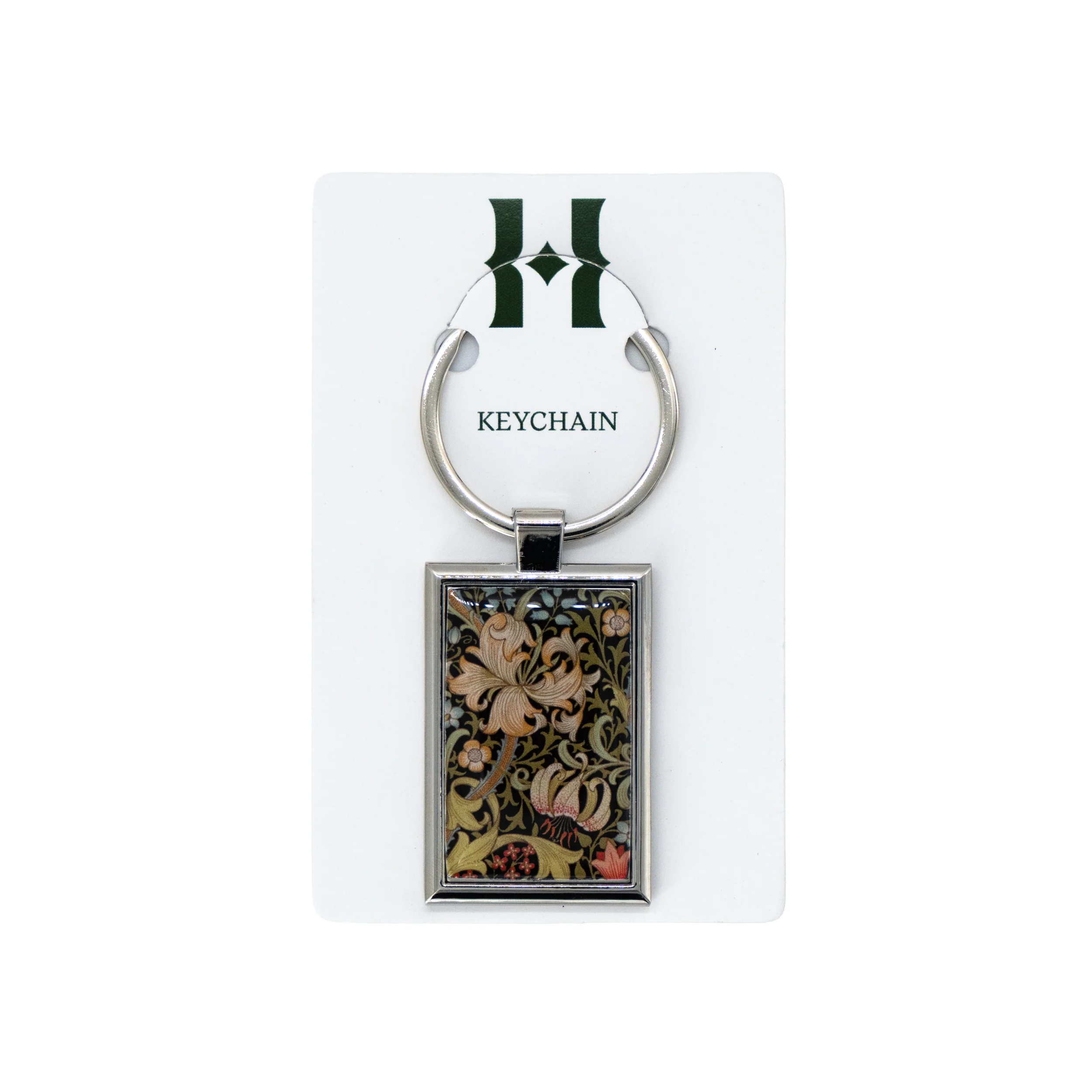 WILLIAM MORRIS GOLDEN LILY KEYCHAIN-BLACK - Image 2