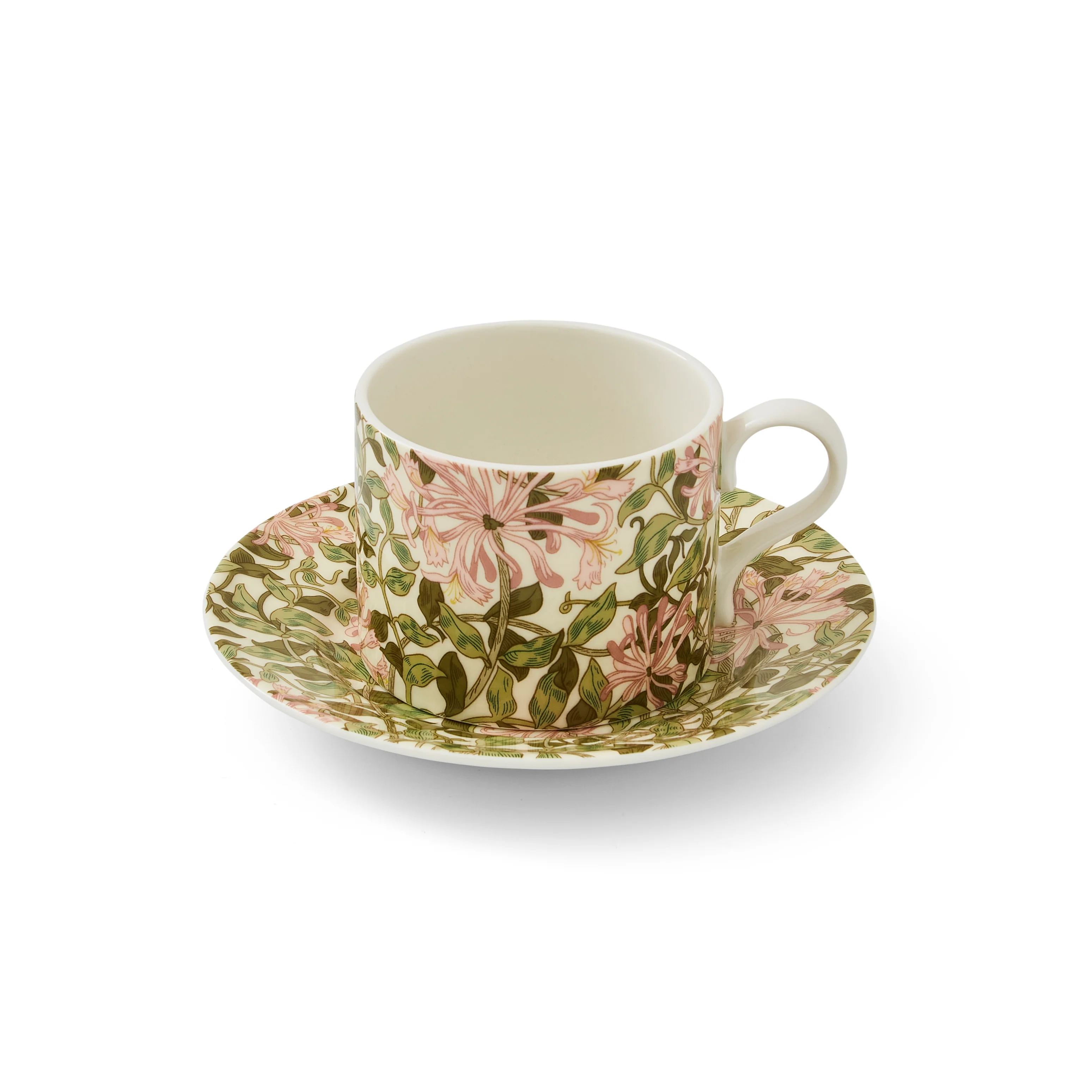 WILLIAM MORRIS HONEYSUCKLE TEACUP AND SAUCER