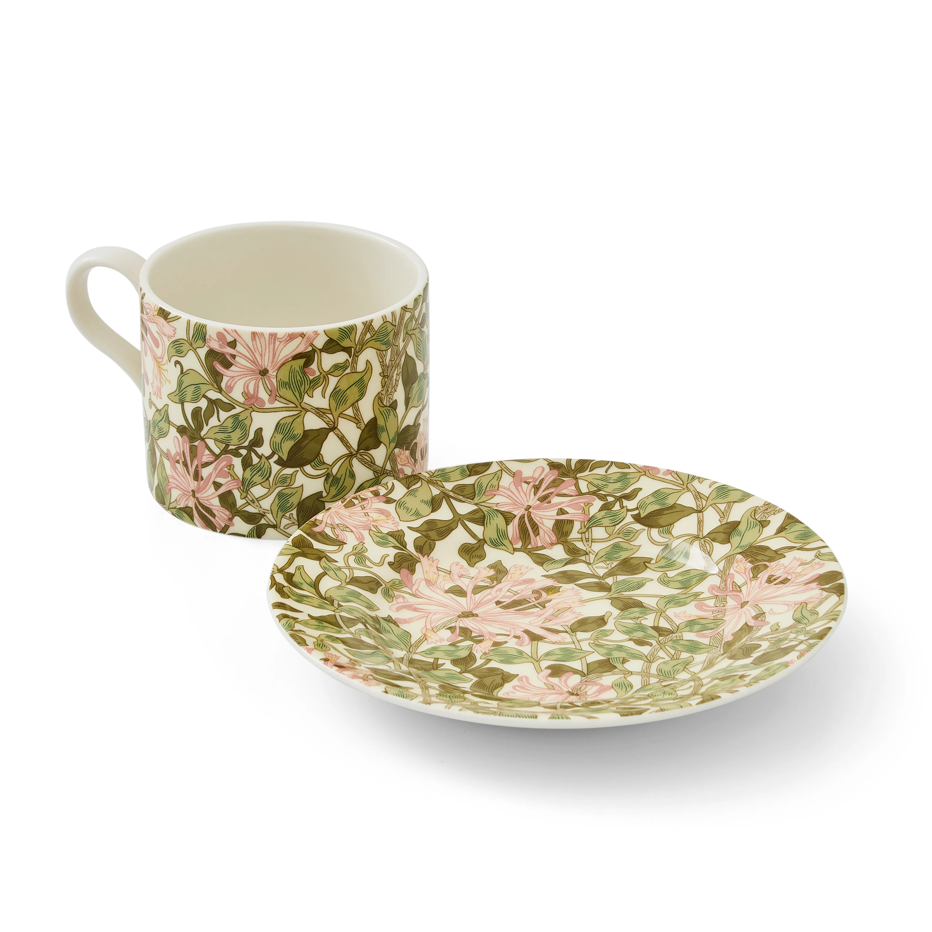WILLIAM MORRIS HONEYSUCKLE TEACUP AND SAUCER - Image 2