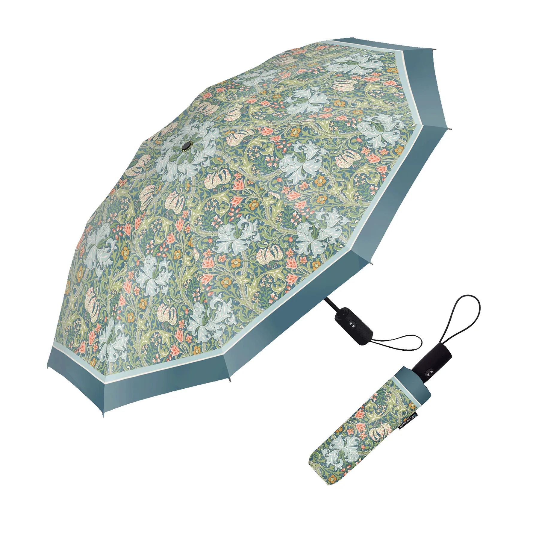 WILLIAM MORRIS PRINT TRAVEL UMBRELLA