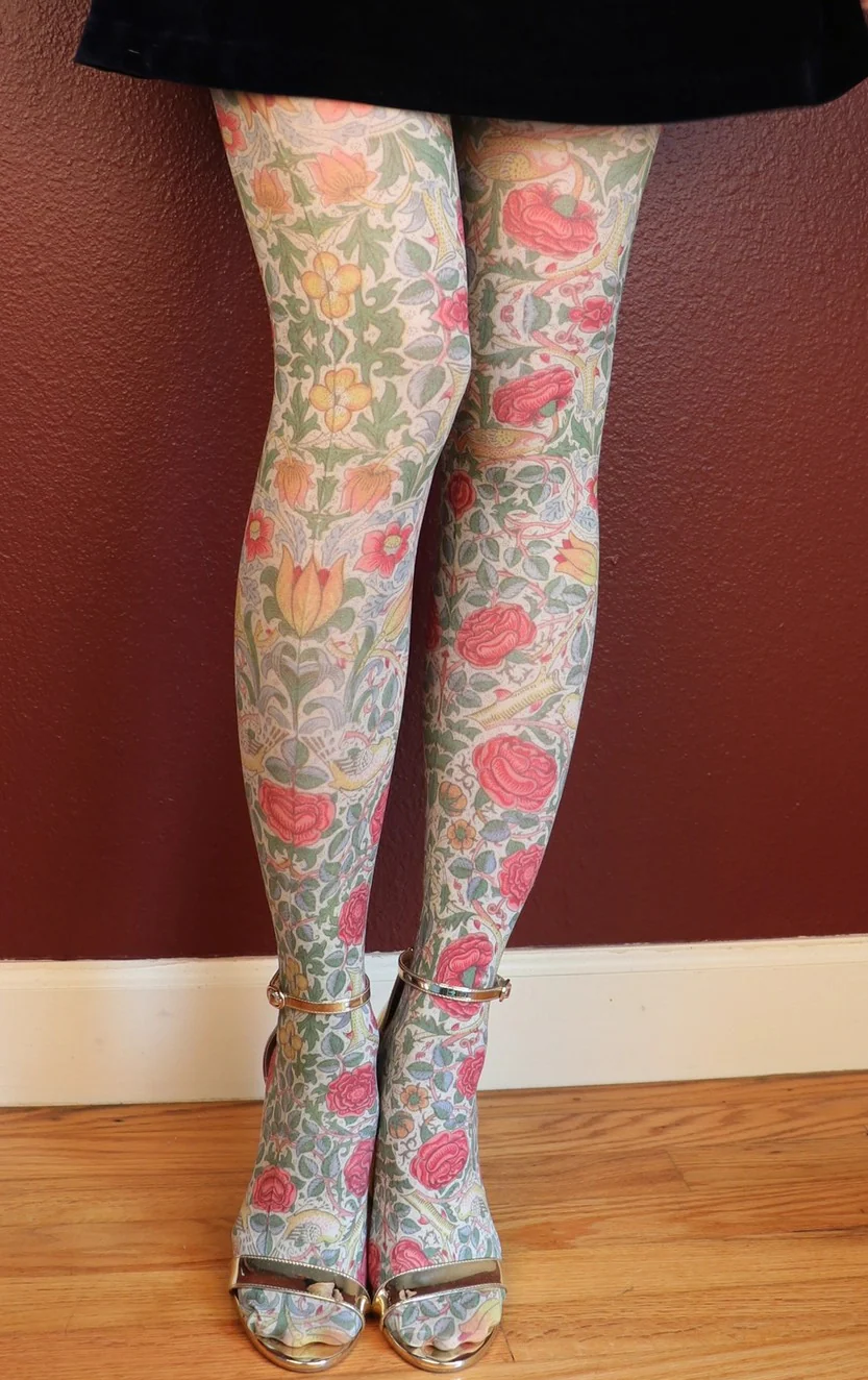 WILLIAM MORRIS ROSE TIGHTS - Image 2