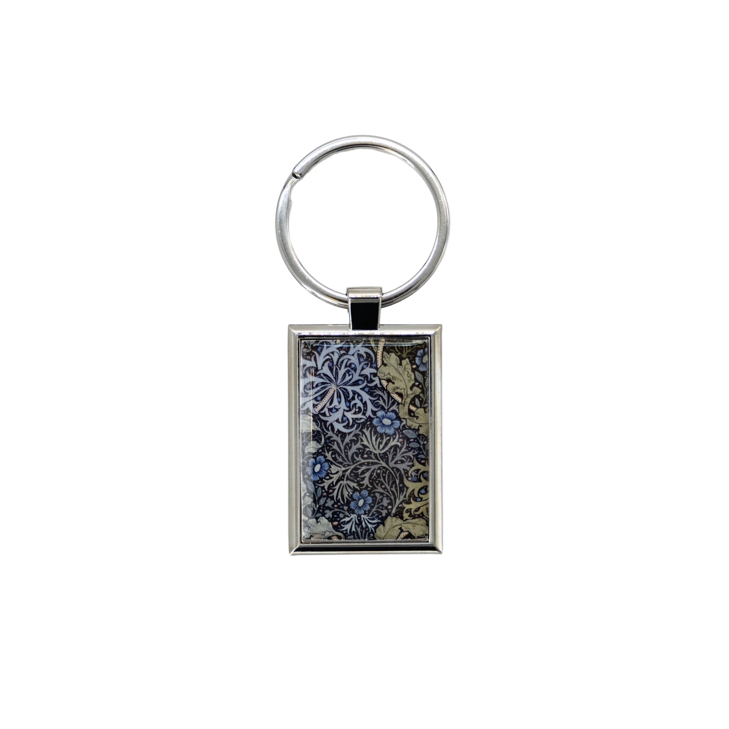 WILLIAM MORRIS SEAWEED KEYCHAIN