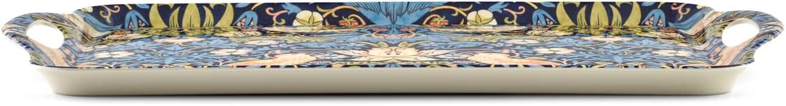 WILLIAM MORRIS STRAWBERRY THIEF BLUE HANDLED TRAY - Image 3