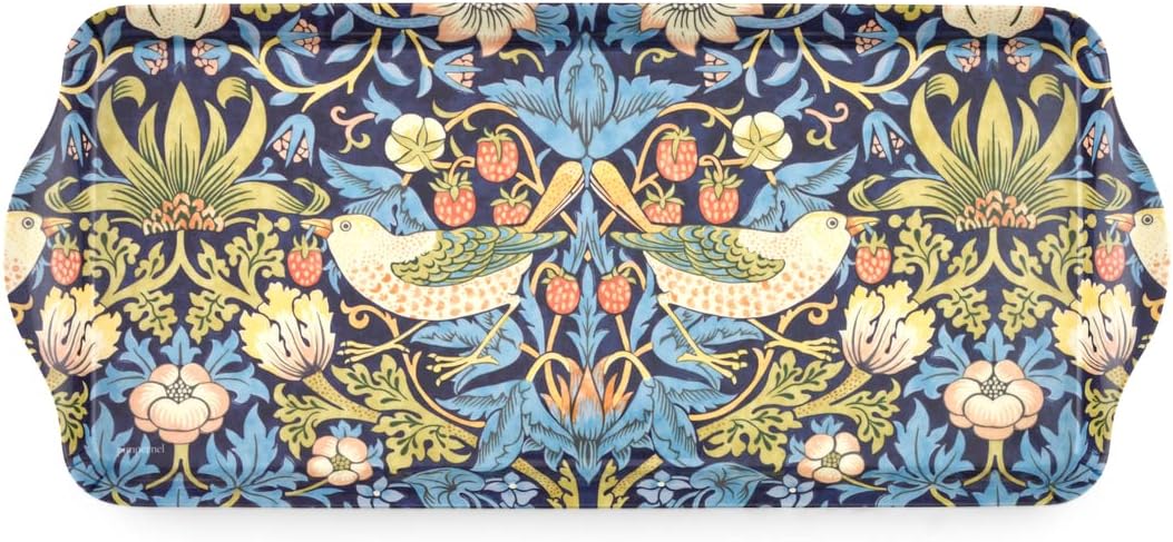 WILLIAM MORRIS STRAWBERRY THIEF SANDWICH TRAY - BLUE