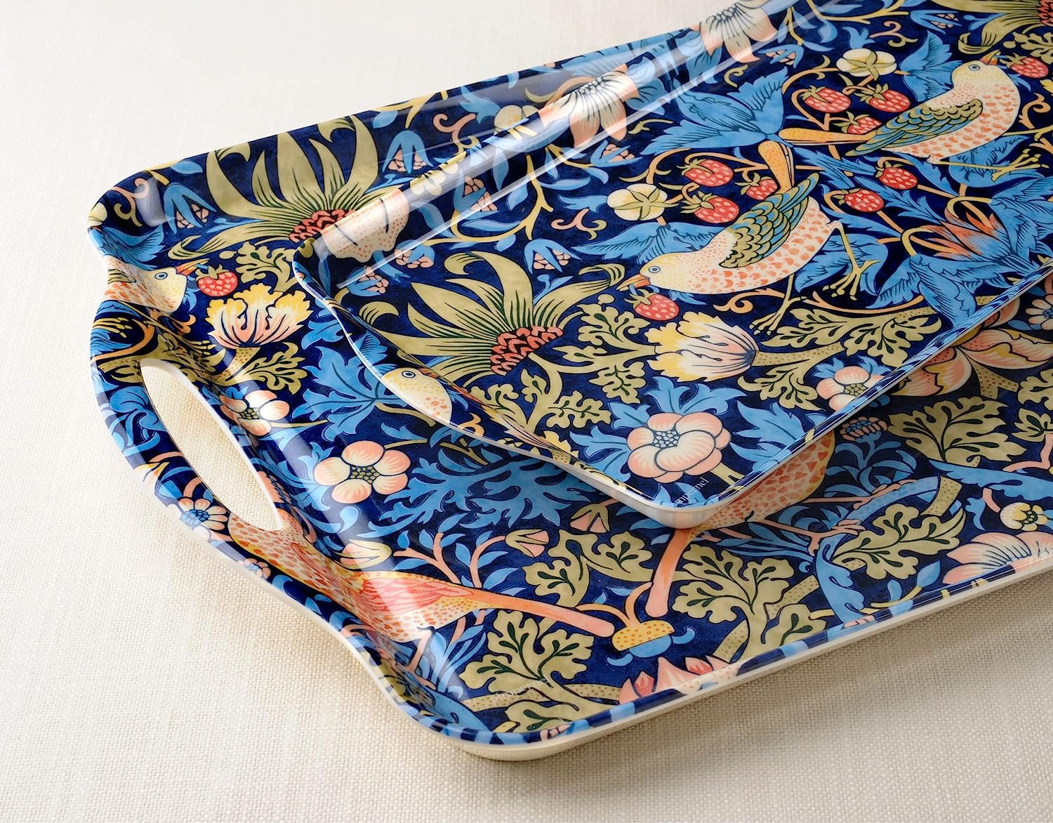 WILLIAM MORRIS STRAWBERRY THIEF SANDWICH TRAY - BLUE - Image 5