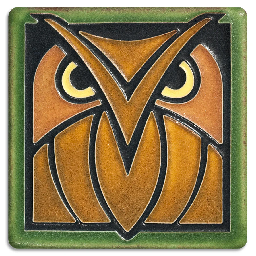 WISE OWL GREEN OAK — 4 X 4 TILE