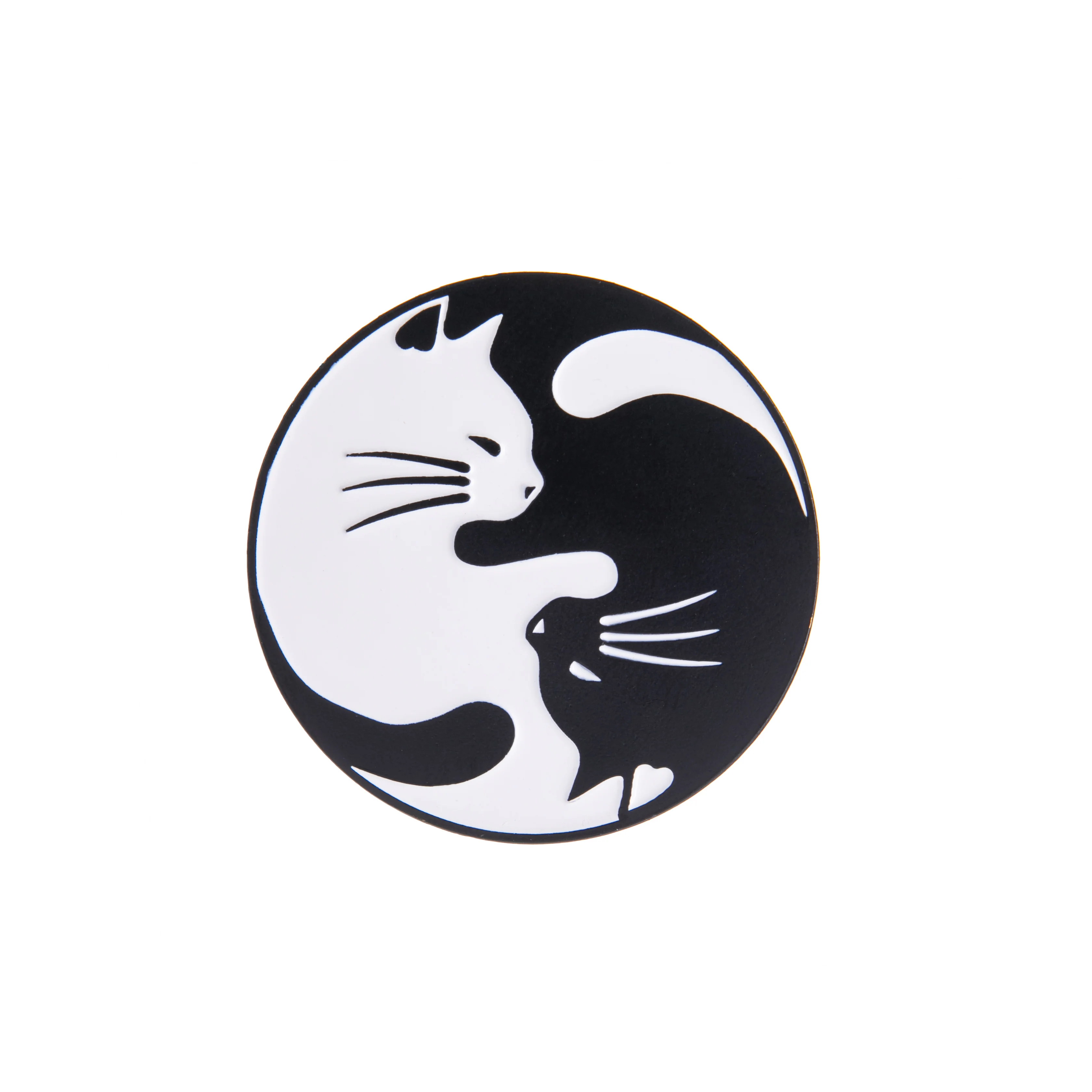YIN YANG CAT PIN
